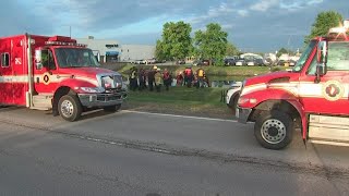 2 men hospitalized after attempting to rescue brother from north Columbus pond