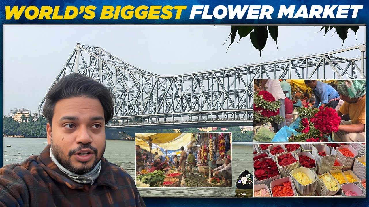 Kolkata Flower Market Full Tour 2025 | Mullick Ghat Flower Market | Nawabi Thaat