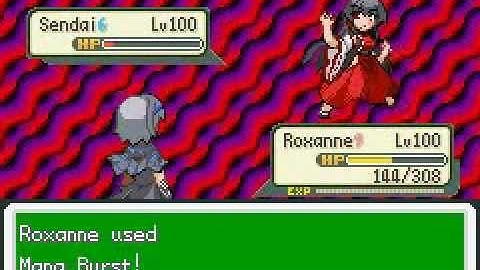 Touhoumon 1.8 Enhanced Hemogurobina1c Team vs Trainer Red part 2