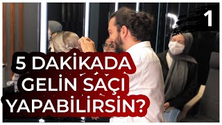 5 Dakikada Gelin Saçı Nasıl Yapılır? 5 dakikada topuzumuzu yaptık! screenshot 1
