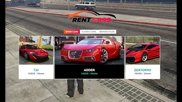 Fivem [ESX/QB] Car Rental