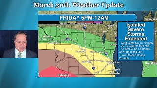 Thursday, March 30 weather update for central and southern Wisconsin