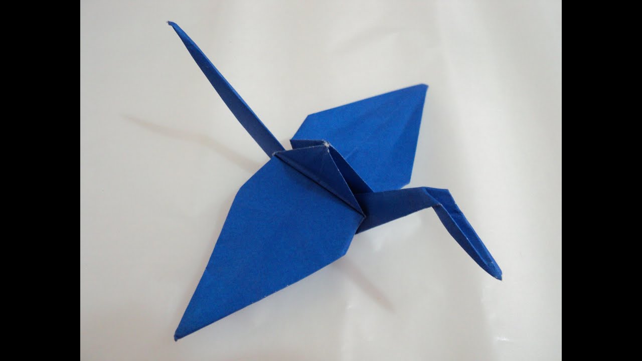 Passo a passo, como dobrar origami de pássaro tsuru YouTube