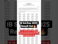 IB SA/Exe 2025 Result Out🔥 #ibsa2025 #executive #intelligence #sscministryofhomeaffairs