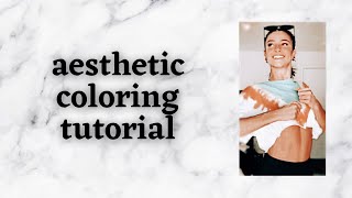 FANPAGE COLOURING TUTORIAL (Android) #tutorial1 | Aesthetic tuts screenshot 5