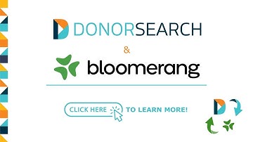 Bloomerang and DonorSearch