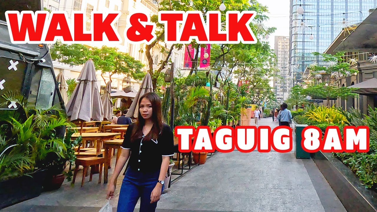 AN UPTOWN TAGUIG METRO MANILA EARLY MORNING WALK AND TALK || LUZON PHILIPPINES || WALKING TOUR