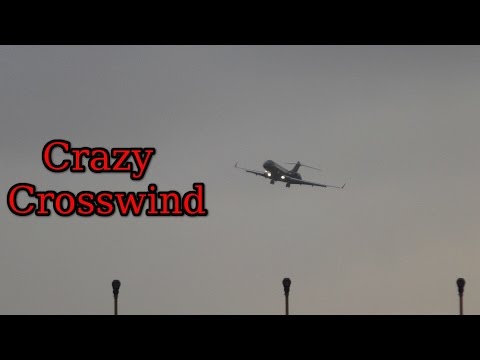 airbus a220 Crosswind landing with a perfect landing
