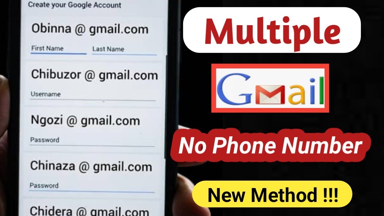 Создание неограниченного количества аккаунтов Gmail без номера телефона / Способ создания неогран...