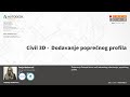 Civil 3D - Dodavanje poprečnog profila