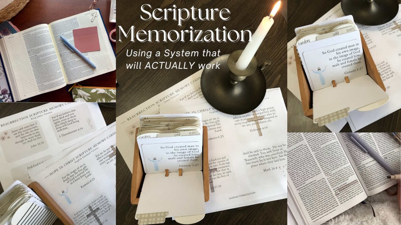 Set up a scripture memory box with me and learn a memorization system ...