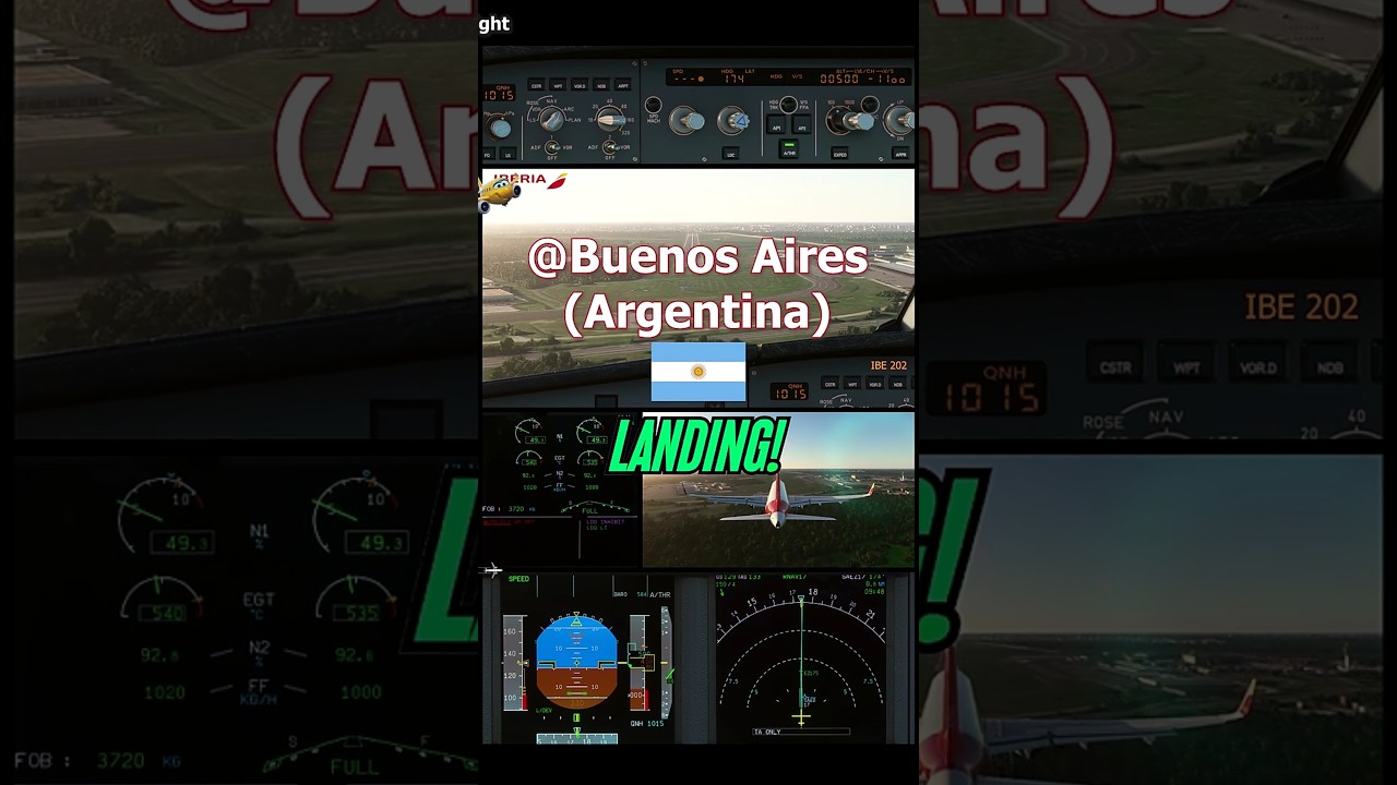 Buenos Aires (Argentina) 🛬 Landing | ILS Approach | 