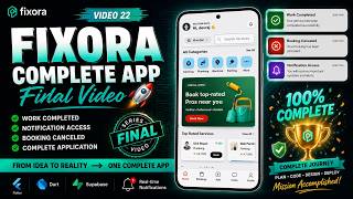 Fixora App — FINAL VIDEO 🚀 | Complete Flutter App | Notifications, Booking Cancel & More