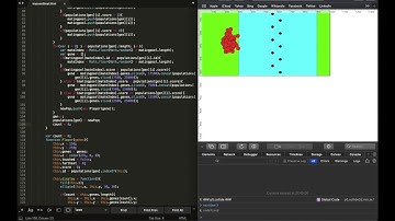 Machine Learns To Play The Impossible Game | Genetic Algorithm | p5.js