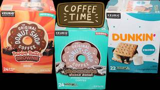 The Original Donut Shop Coffee Brown Butter Brownie Chocolate Glazed Donut Dunkin S mores