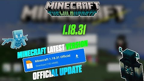 Minecraft Pe 1.18.31 Official Version Released | Fixed Lag & Cras Problem
