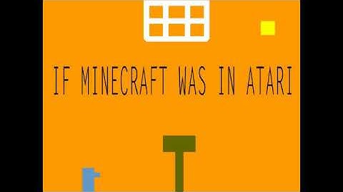 If Minecraft Was a Atari Game