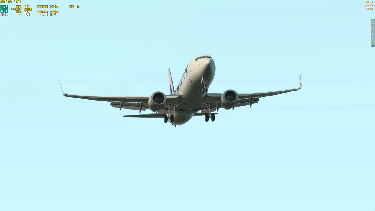 X Plane 11 Crosswind landing