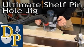 Learn how to use and make this ultimate shelf pin hole jig that is fast, easy and accurate. Buy the Bosch Colt Plunge Kit on Amazon - 