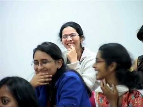 Maria Leptin gives careers advice to students at IISER Pune, India