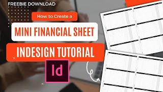 How to Create a Mini Financial Tracker in Adobe InDesign | Step-by-Step Tutorial