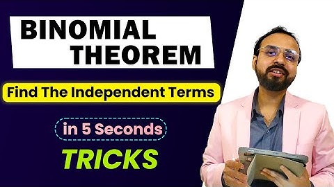 BINOMIAL THEOREM TRICKS/ FIND THE TERM INDEPENDENT OF X /JEE/NDA/AIRFORCE/11th/12th #mathematicsguru