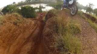 KTM300 xcw Wheelie to crash