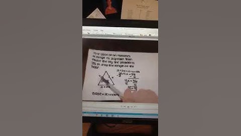 Isosceles Triangle Word Problem