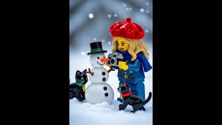 Debra Angel’s Snow Day Loki & Perseus Build a Snowman Winter Adventure #debraangel #lego