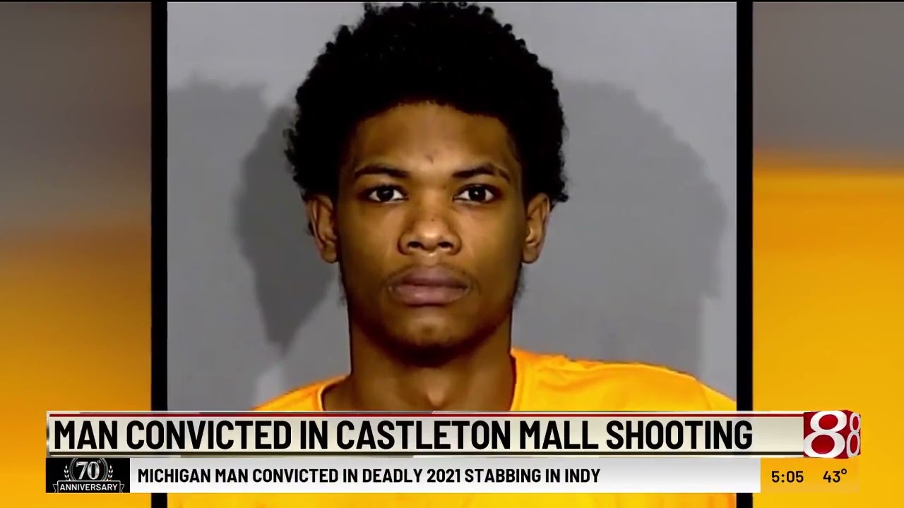 Man convicted in Castleton mall shooting