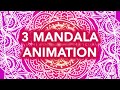 3 Mandala Animation After Effects + 3 footage