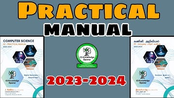 12th CS practical manual 2023-2024 English and Tamil Medium