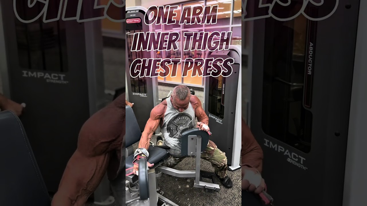 ONE ARM INNER THIGH CHEST PRESS #workout #motivation #muscle #workouttips #exercise