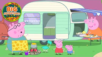 Peppa Pig Goes on a NEW Campervan Adventure 🚐  Peppa & George: Fondue | Tales | Cartoon | 20 Minutes