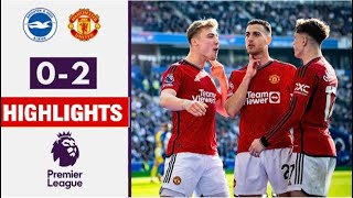 Brighton vs Manchester United 0-2 HIGHLIGHTS | brighton vs manu Premier League 2024