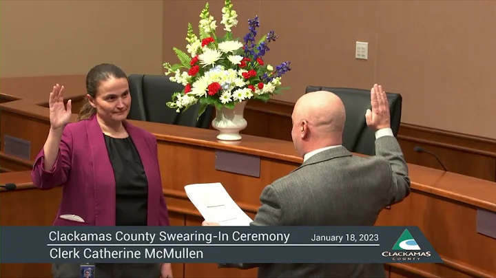 County Clerk Catherine McMullen Swearing-In Ceremo...