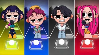 Kpop Demon Hunters: Tiles hop EDM RUSH #81 screenshot 3