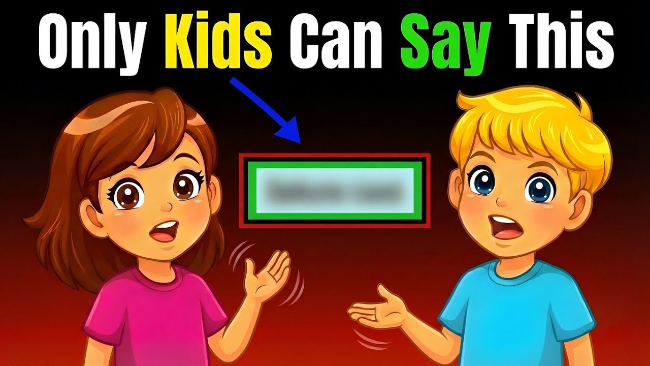 Only kids can say this word 😳😱