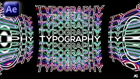 After Effects Tutorial - Trendy Typography Animation - No Plugins.