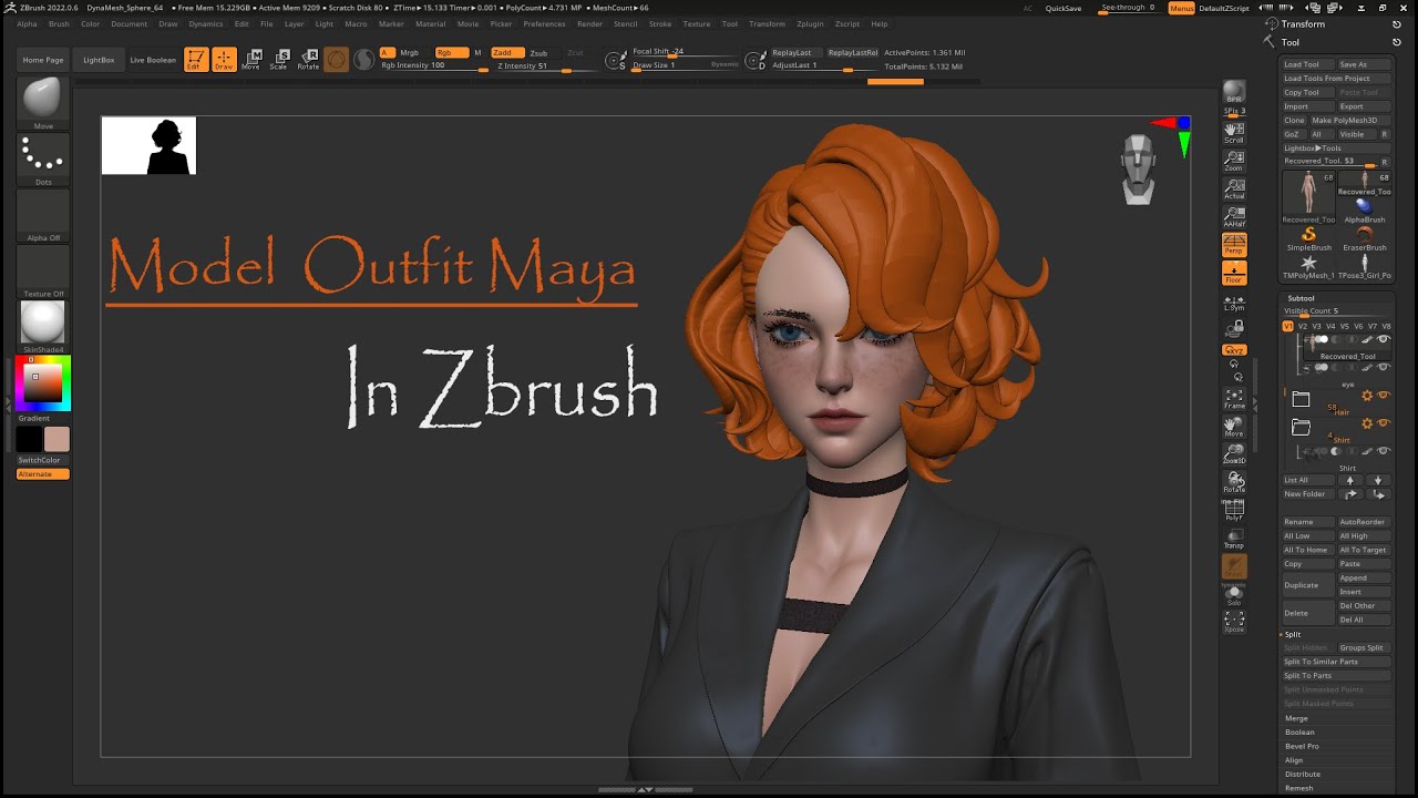Modeling Outfit Maya | Zbrush - YouTube