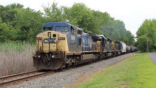 CSXT YN2 CW40-8 7894 leads a big CA11 on 6/26/26