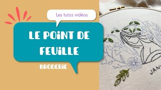 Broder au point de feuille