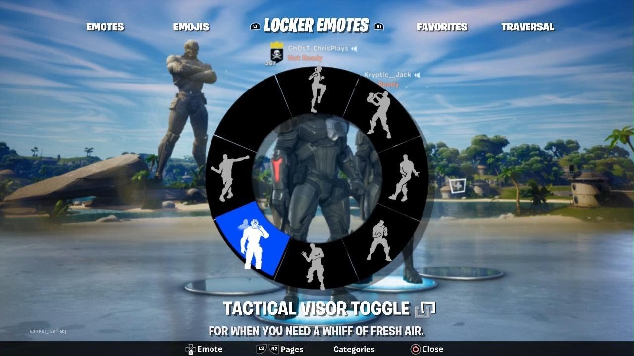 The foundation's built in emote perfect timing in lobby