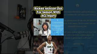 The ACL injuries struck again! 😡 #RickeaJackson is out for the season! #fyp #viral #trending #wnba