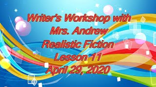 Writers Workshop Lesson 11