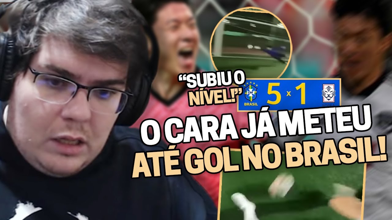 CASIMIRO REAGE O AMIGO QUE SE FILMA JOGANDO VS JOGADORES DA SELE O COREANA Cortes Do 
