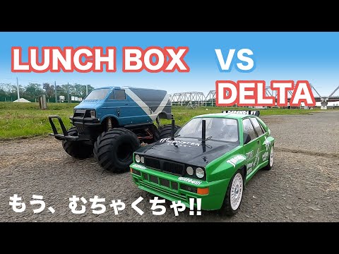 タミヤ　RC ランチア　Lancia Delta Integrale LOVE RC】ランチアの走行動画‼ラリーカーラジコン LANCIA DELTA