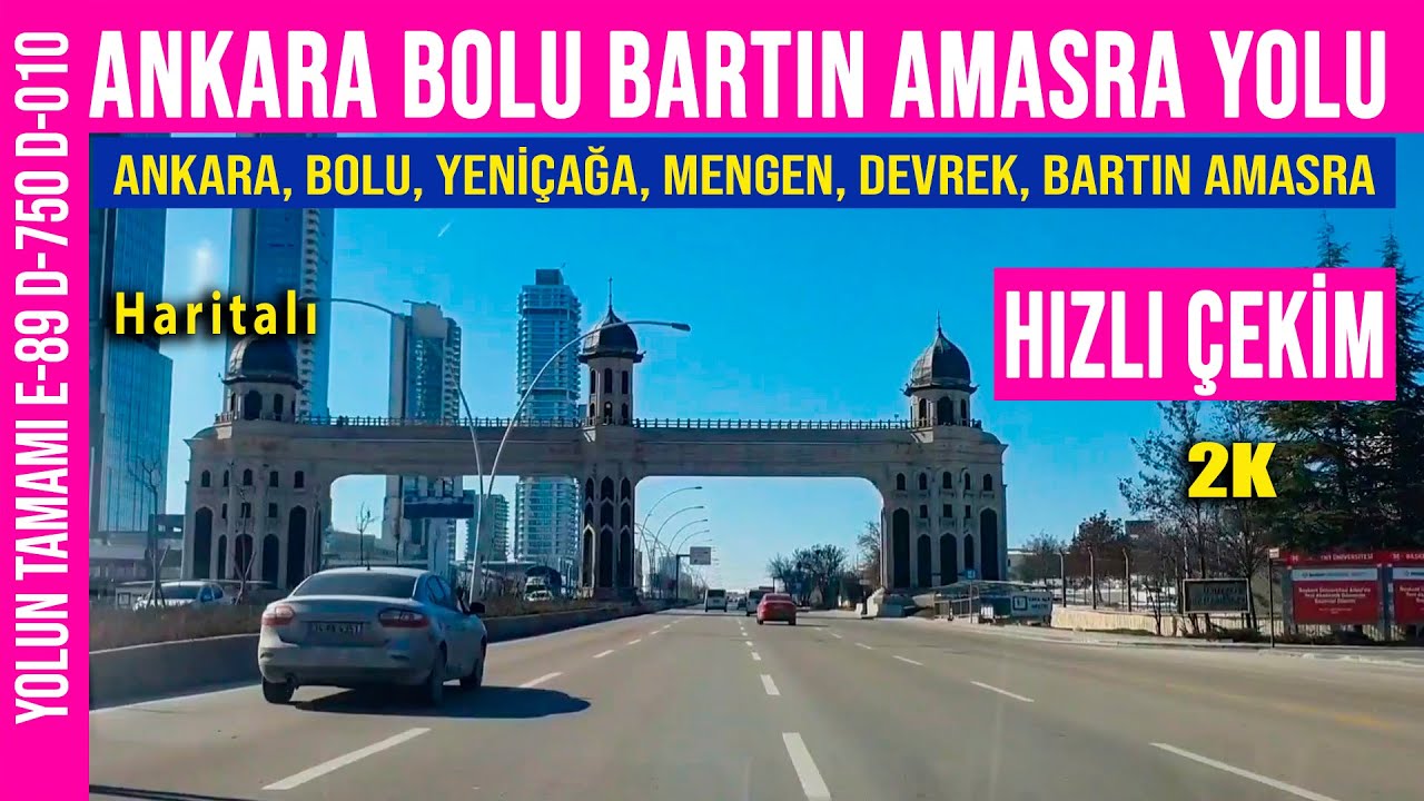 Ankara Bartın Yolu Hızlı Çekim | Yolun Tamamı Yeniçağa Mengen Devrek Bartın Amasra | #ankara #bartın