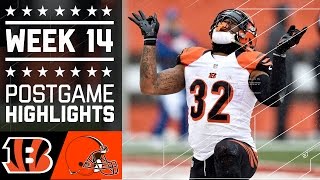 Bengals vs. Browns | NFL Week 14 Game Highlights