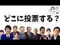 【わかりやすい政党比較】衆議院選挙どこに投票する？